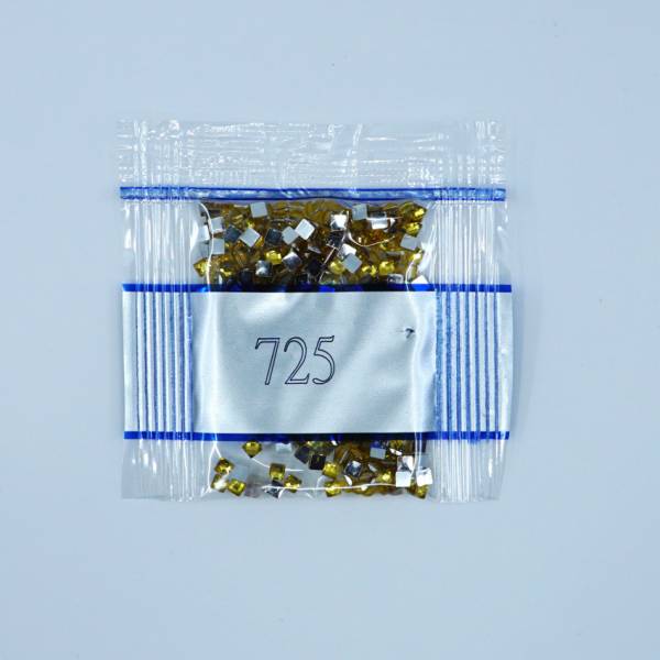 Strass-Stein eckig, (rhinestone), 725, Topaz, 500 Stück