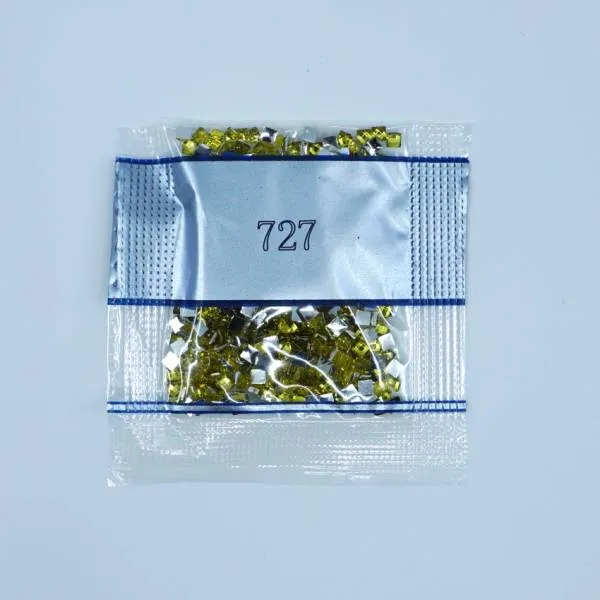 Rhinestone square, 727, Topaz Very Light, 500 pieces