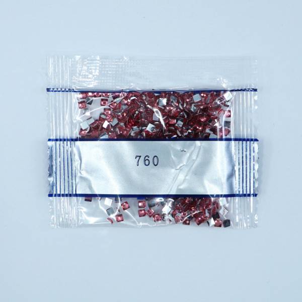 Rhinestone square, 760, Salmon, 500 pieces