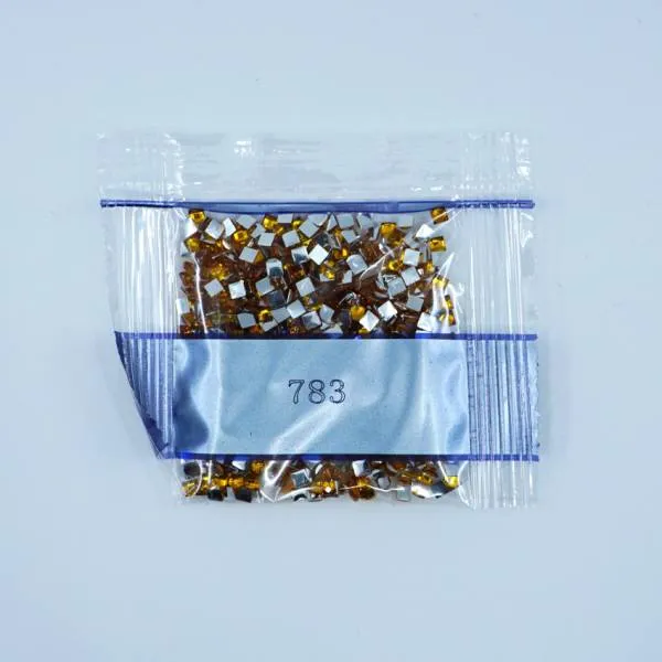 Strass-Stein eckig, (rhinestone), 783, Topaz Medium, 500 Stück