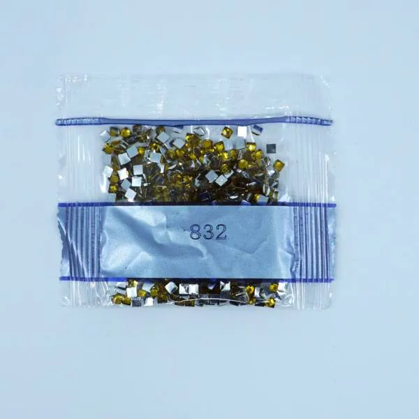 Rhinestone square, 832, Golden Olive, 500 pieces