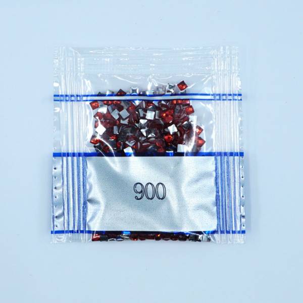 Strass-Stein eckig, (rhinestone), 900, Burnt Orange Dark, 500 Stück