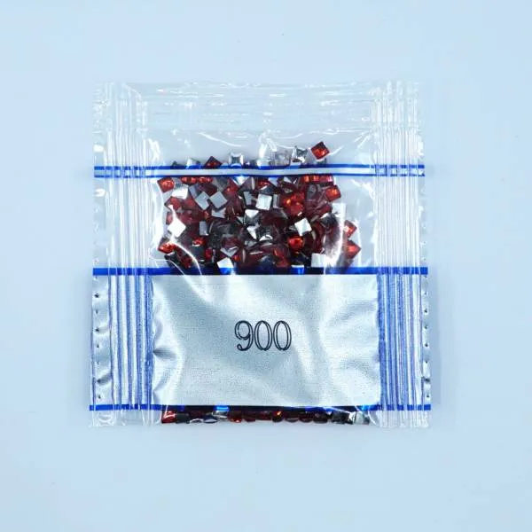 Rhinestone square, 900, Burnt Orange Dark, 500 pieces