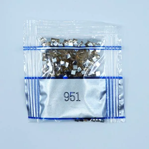 Strass-Stein eckig, (rhinestone), 951, Tawny Light, 500 Stück