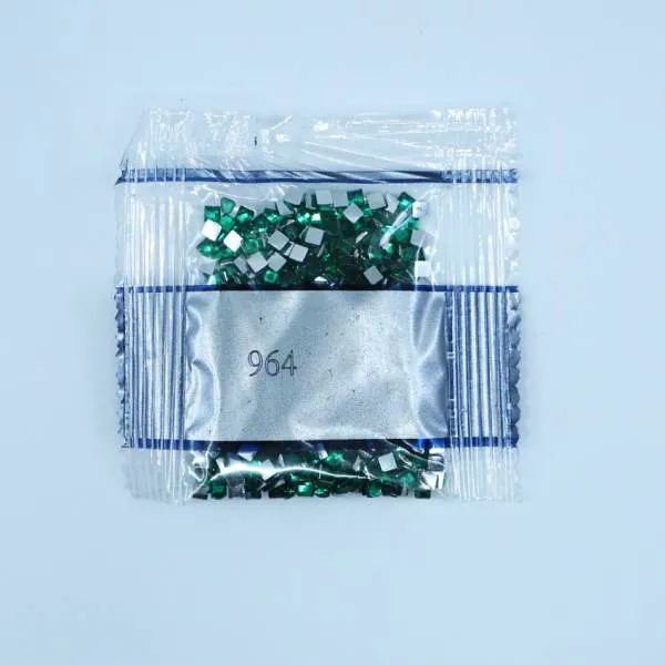 Strass-Stein eckig, (rhinestone), 964, Seagreen Light, 500 Stück