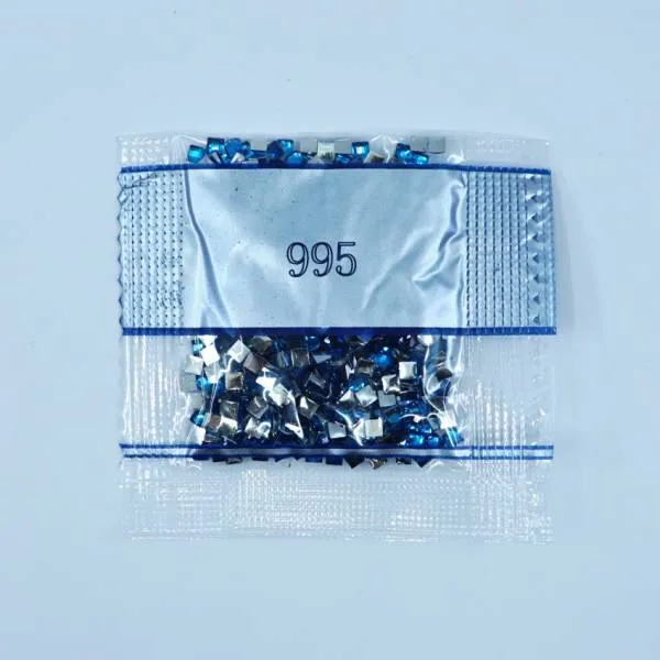 Rhinestone square, 995, Electric Blue Dark, 500 pieces