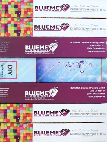 Diamond Painting Bilder-Überraschungspaket Nr. 14, eckig, Glow in the Dark - Nachtleuchtend
