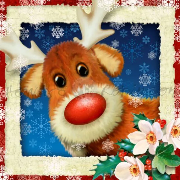 Howard Robinson, Rudolf, 50x50cm, 45 colors, square stones, full picture