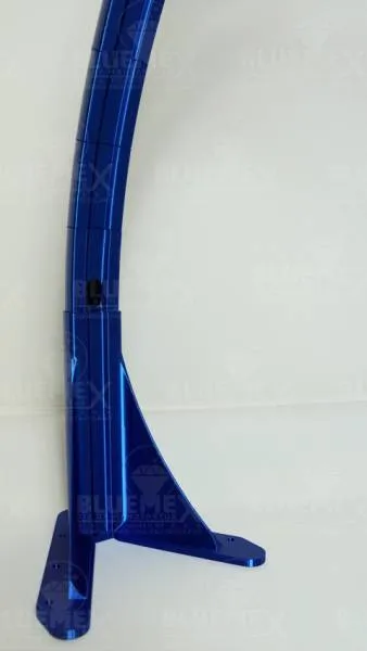 Arc lamp / arc lamp, half moon (without LED), 94 x 57.8 cm, blue