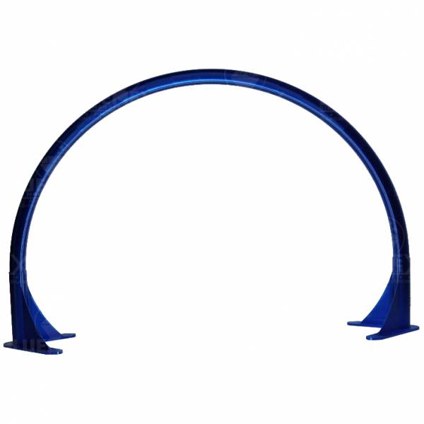 Arc lamp / arc lamp, half moon (without LED), 94 x 57.8 cm, blue