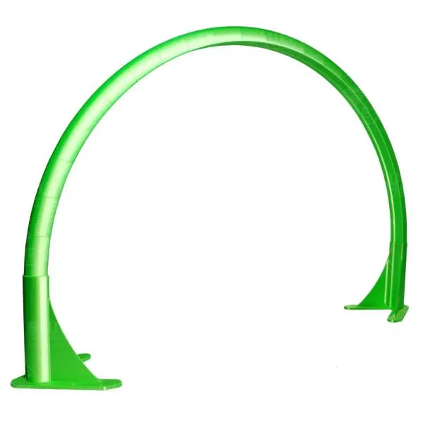 Bogenleuchte / Bogenlampe, Halbmond (ohne LED), 94 x 57,8 cm, grün