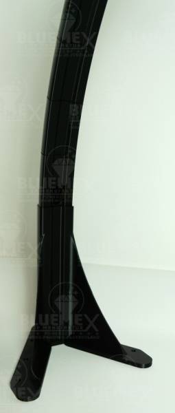 Arc lamp / arc lamp, half moon (without LED), 94 x 57.8 cm, black