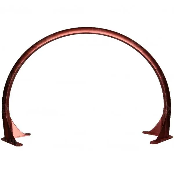 Bogenleuchte / Bogenlampe, Halbmond (ohne LED), 94 x 57,8 cm, kupfer