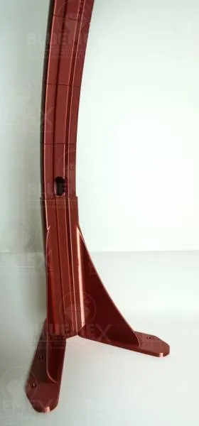 Bogenleuchte / Bogenlampe, Halbmond (ohne LED), 94 x 57,8 cm, kupfer