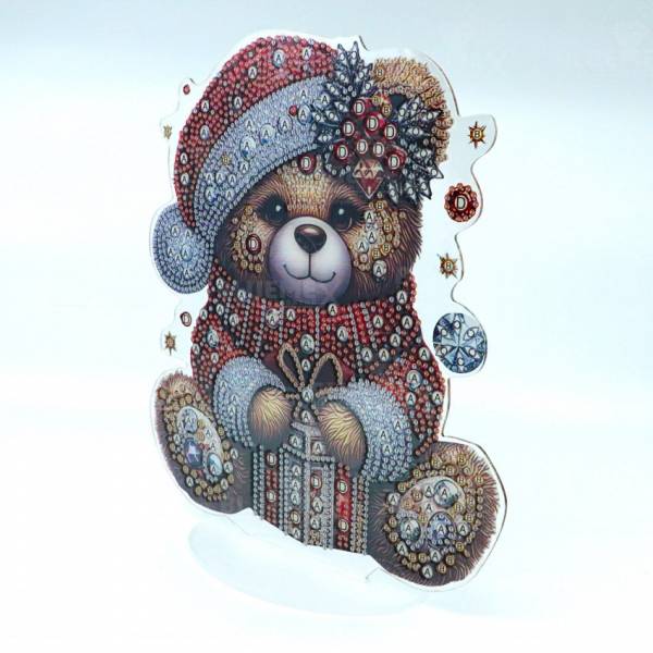 Großer Diamond Painting Teddy Aufsteller, 23cm x 21cm