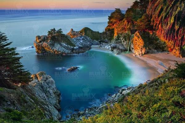 Diamond Painting Bild, Bucht, 60 Farben, runde Steinchen, 100x65cm, Vollbild