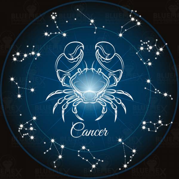 Zodiac Sign Cancer, Glow In The Dark – Night Glow, Square Stones, 60x60cm, 45 Colours, Full Image