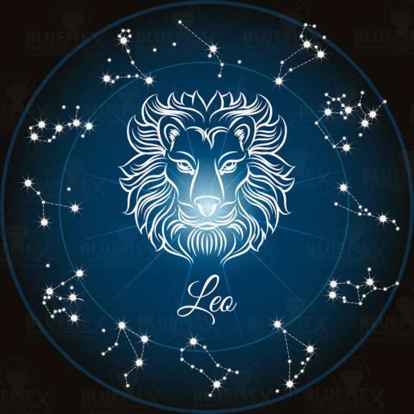 Zodiac Leo, Glow In The Dark – Night Glow, 60x60cm, 45 Colours, Square Stones, Full Image