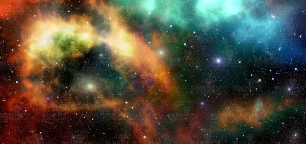Diamond Painting picture, star nebula, 125x60cm, 60 colours, square stones, full image