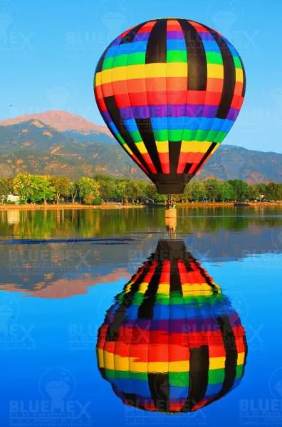 Diamond Painting Bild, Heißluftballon, 60x90cm, 50 Farben, runde Steine, Vollbild