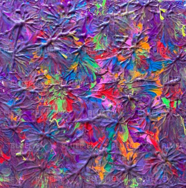 Diamond Painting Bild, abstrakt, Farbenpracht, 70x70cm, 60 Farben, eckige Steine, Vollbild