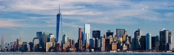 Diamond Painting Bild, New York, 120x40cm, 50 Farben, eckige Steine, Vollbild