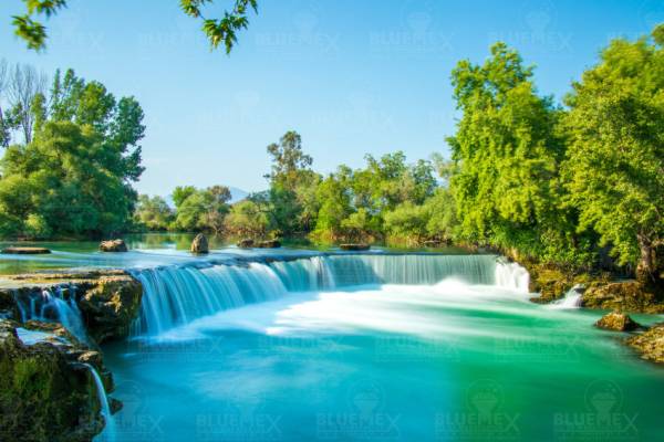 Diamond Painting picture, idyllic waterfall, square stones, 60x90cm, 55 colours, full picture