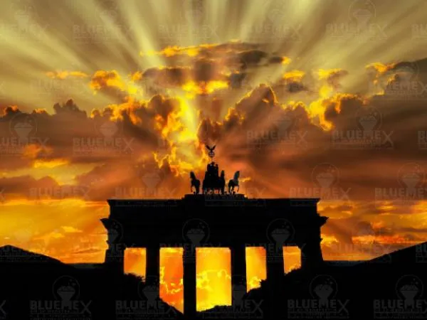 Diamond Painting Bild, Brandenburger Tor, 90x70cm, 43 Farben, runde Steine, Vollbild