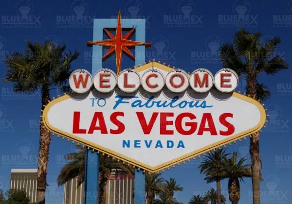 Diamond Painting Bild, Las Vegas, 100x70cm, 50 Farben inkl. 5 AB, eckige Steine, Vollbild