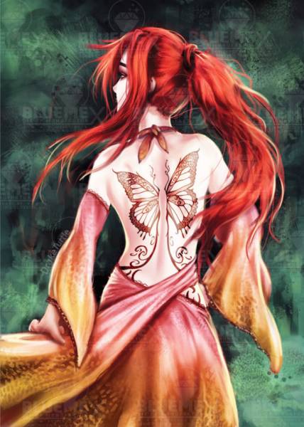 DrakeTurtle, Fairy Wings, Round Stones, Approx. 65x90cm, 65 Colours, Full Image