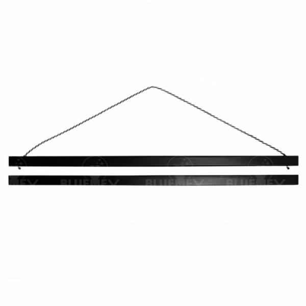 Magnetic strip set for diamond painting pictures, high load capacity, 40 cm, black, solid wood
