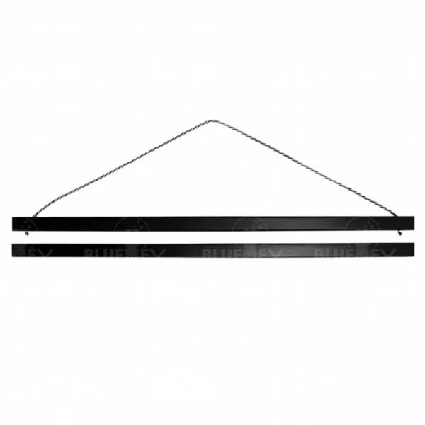 Magnetic strip set for diamond painting pictures, high load capacity, 90 cm, black, solid wood