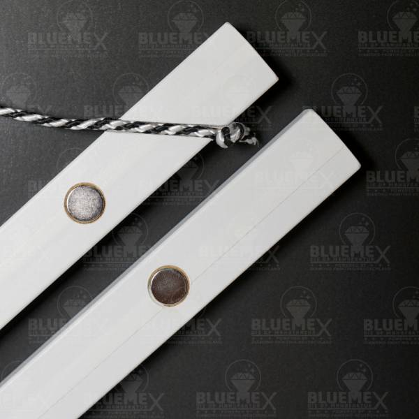 Magnetic strip set for diamond painting pictures, high load capacity, 60 cm, white, solid wood