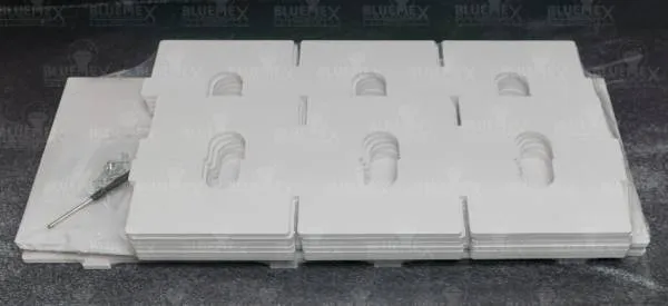 Shuttle shelf white, for small Trabricks, approx. 44.6x35x7.6cm, 51 compartments approx. 11x6.7x2cm, storage box