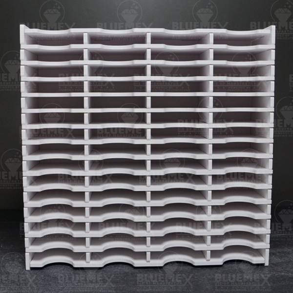 Shuttle shelf white, for large Trabricks, approx. 32.6x32x11cm, 60 compartments approx. 7.3x10x1,5cm, storage box