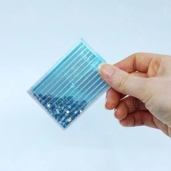 Trabricks, 7x5cm - Blue combination of tray and storage box, hinged lid, can be closed tightly
