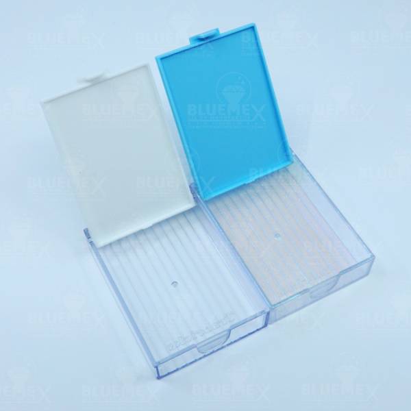 Trabricks, 7x5cm, 20er Set - Blau Kombi aus Schiffchen und Aufbewahrungsdose, Klappdeckel, fest verschließbar