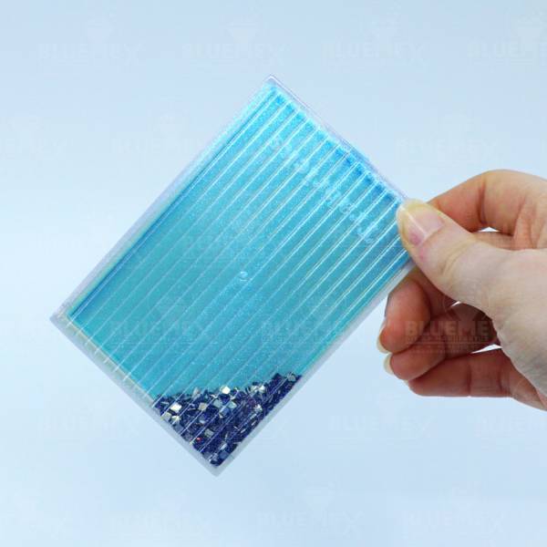 Trabricks, 10x7cm, 10er Set - Blau Kombi aus Schiffchen und Aufbewahrungsdose, Klappdeckel, fest verschließbar