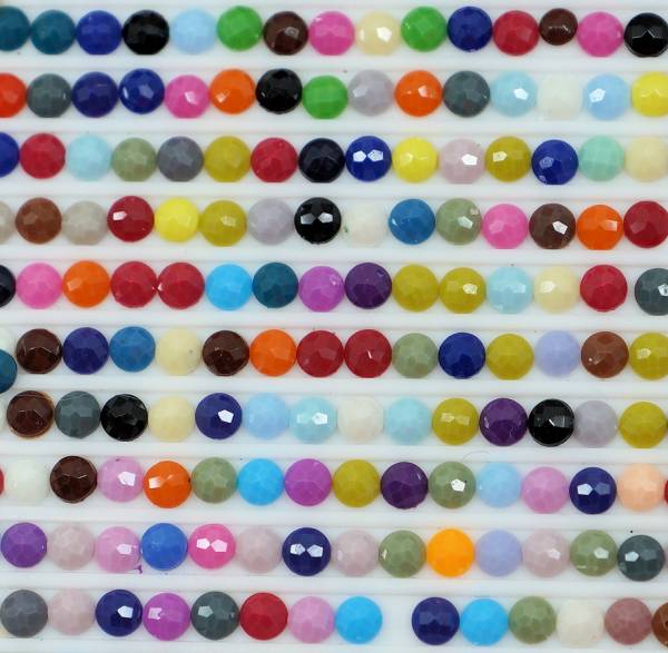 Ersatz-Steinchen, rund (round), Farbe 603, Cranberry, Tüte mit 200 Stück