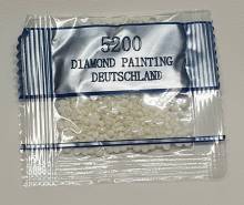 Stones, Glow in the Dark – Round, Colour G5200, Snow White, Bag with 500 pieces