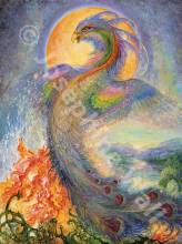 Josephine Wall, The Phoenix, 90x67cm, 250 Farben, eckige Steine, Vollbild