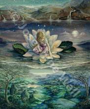 Josephine Wall, Horizons, 90x75cm, 130 colours, round stones, full image