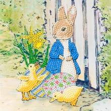 Greeting card (Craft Buddy) Peter Rabbit and Chicks Painting Set 18x18cm