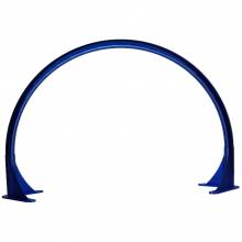 Arc lamp / arc lamp, half moon (without LED), 94 x 57.8 cm, blue