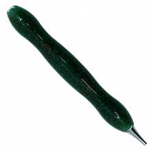 Pen for Diamond Painting, curved, green, with metal tip & multiple attachments