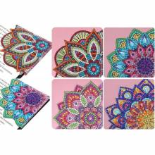 Bookmark - Abstract, set of 4, round rhinestones & special stones