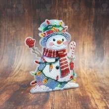 Diamond Painting Snowman Display with Bobble Head