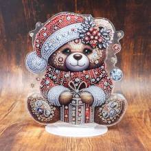 Large Diamond Painting Teddy Bear Display, 23cm x 21cm