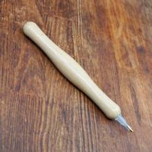 Wooden pen for diamond painting, curved, with tip & multiple attachments