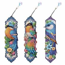 Bookmarks - Birds, set of 3 for painting